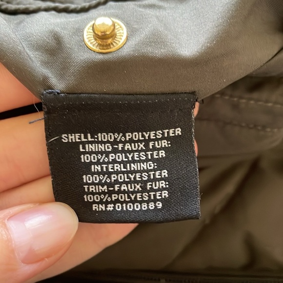 Keren Hart Reversible Quilted Faux Fur Vest W’s S Full Zip Dark Olive Cabincore - Picture 4 of 12